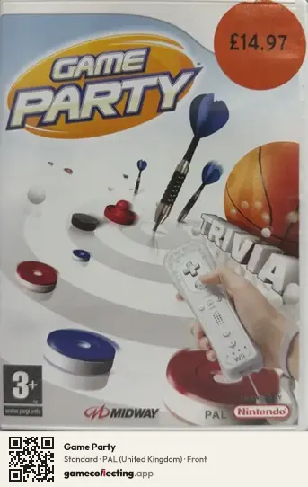 Game Party Nintendo Wii, United Kingdom box front
