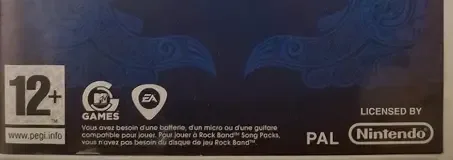 Rock Band, the PEGI square on its front