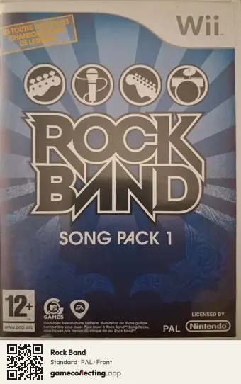 Rock Band Nintendo Wii, PAL box front