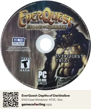 EverQuest: Depths of Darkhollow Computer, NTSC disc