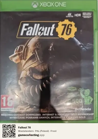 Fallout 76 Xbox One, Poland box front