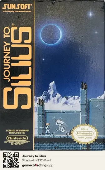 Journey to Silius Nintendo Entertainment System, NTSC box front