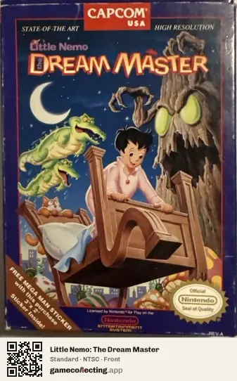 Little Nemo: The Dream Master Nintendo Entertainment System, NTSC box front
