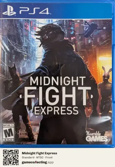 Midnight Fight Express PlayStation 4, NTSC box front