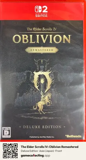 The Elder Scrolls IV: Oblivion Remastered Nintendo Switch 2, Japan box front