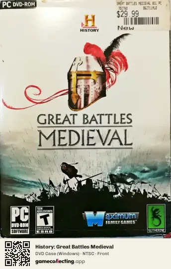 History: Great Battles Medieval Computer, NTSC box front