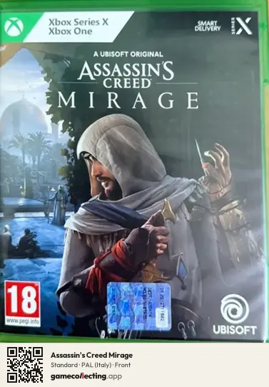 Assassin's Creed Mirage Xbox Series X, Italy box front