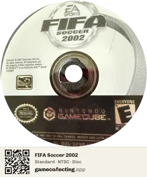 FIFA Soccer 2002 Nintendo GameCube, NTSC disc