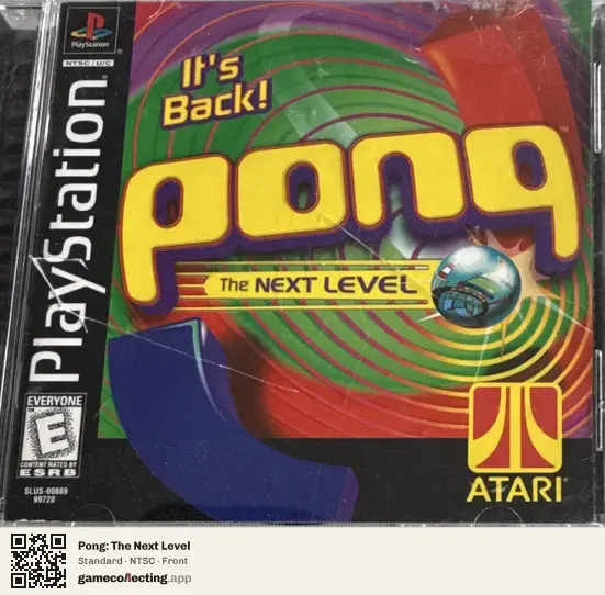 Pong: The Next Level PlayStation, NTSC box front