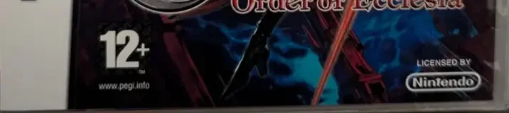 Castlevania: Order of Ecclesia, the PEGI square on its front