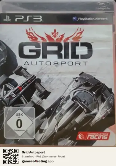Grid Autosport PlayStation 3, Germany box front