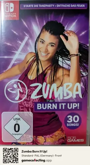 Zumba Burn It Up! Nintendo Switch, Germany box front