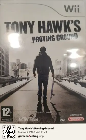 Tony Hawk's Proving Ground Nintendo Wii, Italy box front