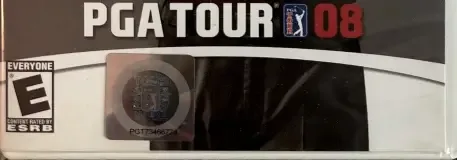 Tiger Woods PGA Tour 08, the ESRB box on its front