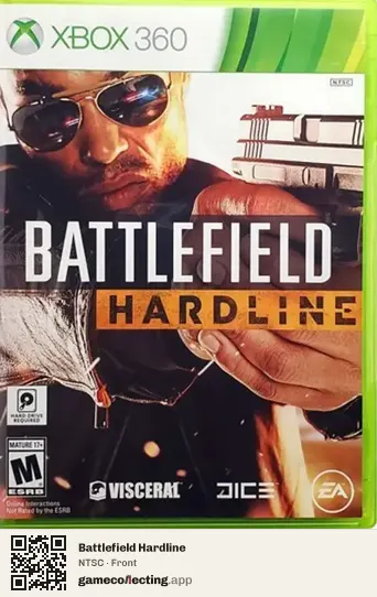 Battlefield Hardline Xbox 360, NTSC box front