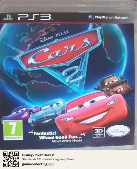 Disney/Pixar Cars 2 PlayStation 3, United Kingdom box front
