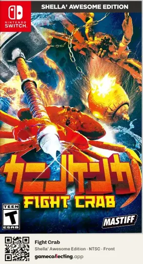 Fight Crab Nintendo Switch, NTSC box front