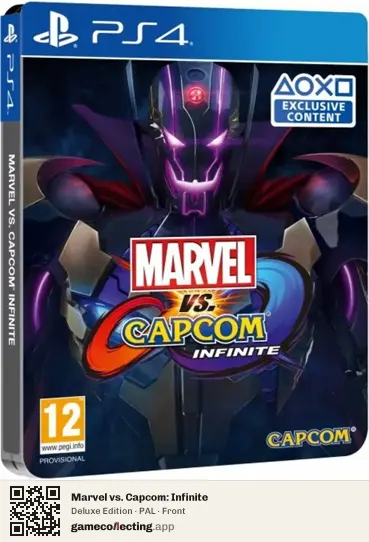 Marvel vs. Capcom: Infinite PlayStation 4, PAL box front