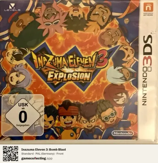Inazuma Eleven 3: Bomb Blast Nintendo 3DS, Germany box front