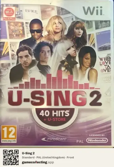 U-Sing 2 Nintendo Wii, United Kingdom box front