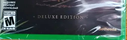 The Elder Scrolls IV: Oblivion Remastered, the ESRB box on its front