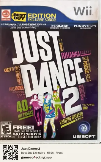 Just Dance 2 Nintendo Wii, NTSC box front