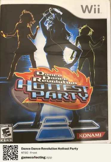 Dance Dance Revolution Hottest Party Nintendo Wii, NTSC box front