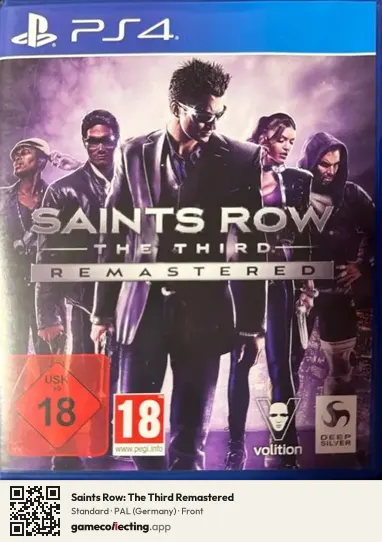 Saints Row: The Third Remastered PlayStation 4, Germany box front