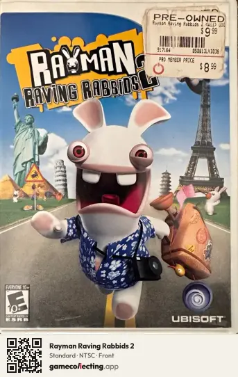 Rayman Raving Rabbids 2 Nintendo Wii, NTSC box front