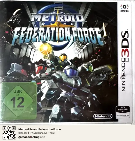 Metroid Prime: Federation Force Nintendo 3DS, Germany box front