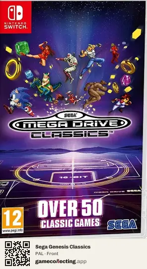 Sega Genesis Classics Nintendo Switch, PAL box front