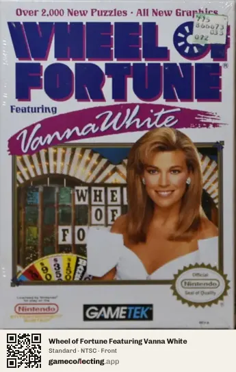 Wheel of Fortune Featuring Vanna White Nintendo Entertainment System, NTSC box front