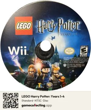 LEGO Harry Potter: Years 1-4 Nintendo Wii, NTSC disc
