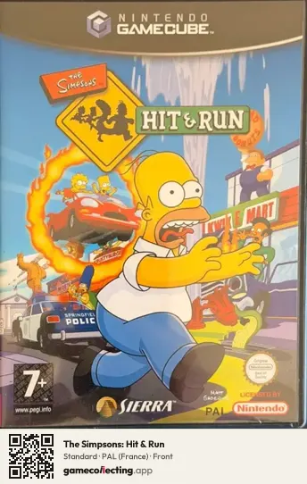 The Simpsons: Hit & Run Nintendo GameCube, France box front