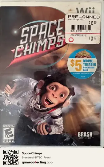 Space Chimps Nintendo Wii, NTSC box front