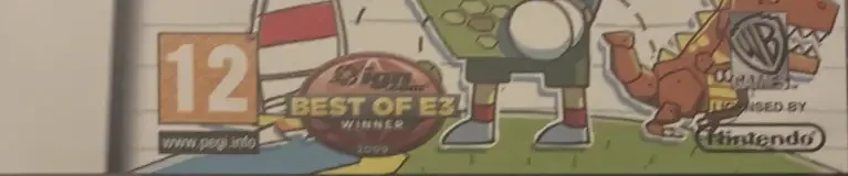 Scribblenauts, the PEGI square on its front