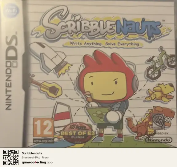 Scribblenauts Nintendo DS, PAL box front