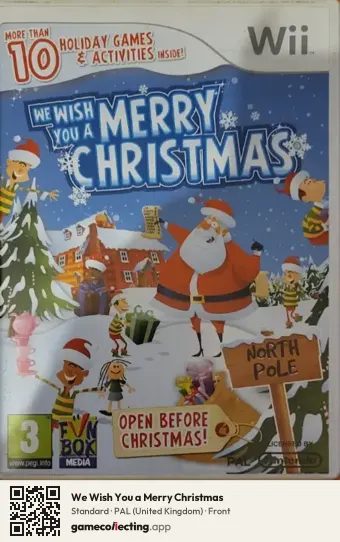 We Wish You a Merry Christmas Nintendo Wii, United Kingdom box front