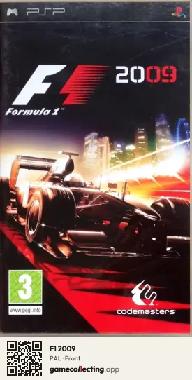 F1 2009 PlayStation Portable, PAL box front