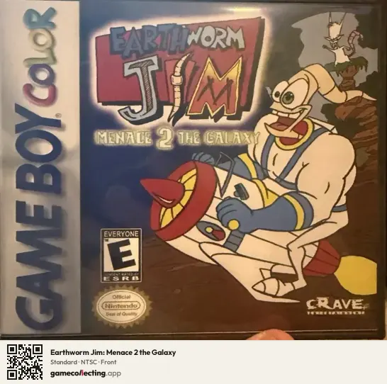 Earthworm Jim: Menace 2 the Galaxy Game Boy Color, NTSC box front