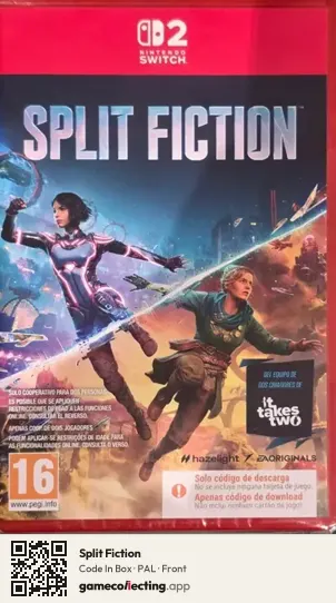 Split Fiction Nintendo Switch 2, PAL box front