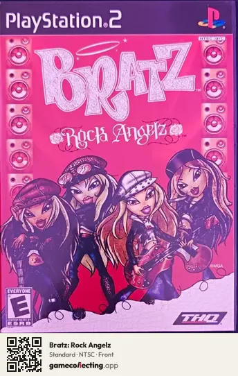 Bratz: Rock Angelz PlayStation 2, NTSC box front
