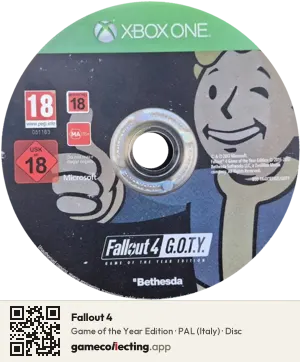 Fallout 4 Xbox One, PAL disc