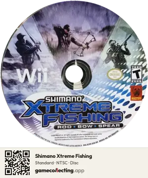 Shimano Xtreme Fishing Nintendo Wii, NTSC disc