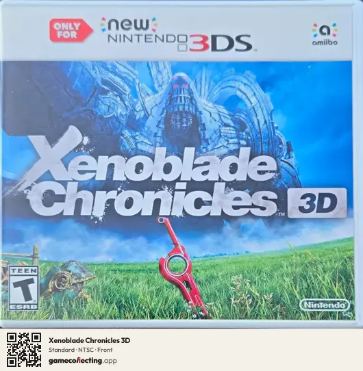 Xenoblade Chronicles 3D Nintendo 3DS, NTSC box front