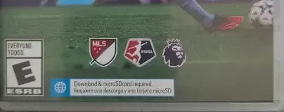 EA Sports FC 24, the ESRB box on its front
