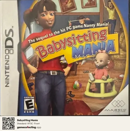 Babysitting Mania Nintendo DS, NTSC box front