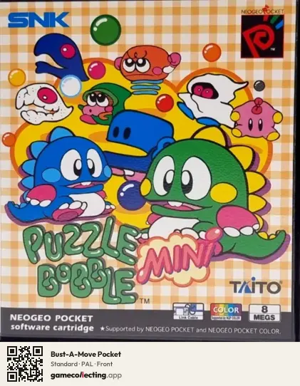 Bust-A-Move Pocket Neo Geo Pocket Color, PAL box front