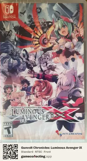 Gunvolt Chronicles: Luminous Avenger iX Nintendo Switch, NTSC box front