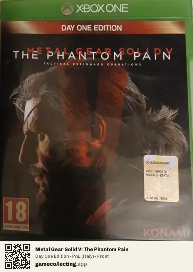 Metal Gear Solid V: The Phantom Pain Xbox One, Italy box front
